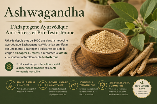 Ashwagandha : L'Adaptogène Ayurvédique Anti-Stress et Pro-Testostérone