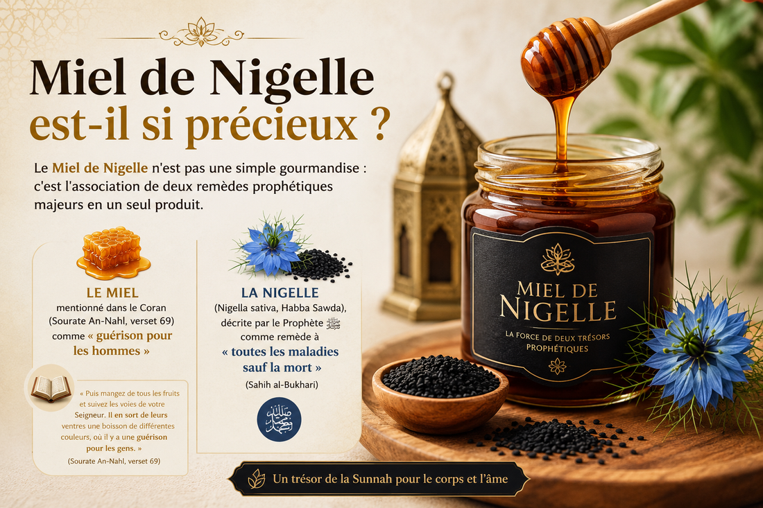 Miel de Nigelle (Habba Sawda) : Le Trésor Prophétique pour l'Immunité au Quotidien