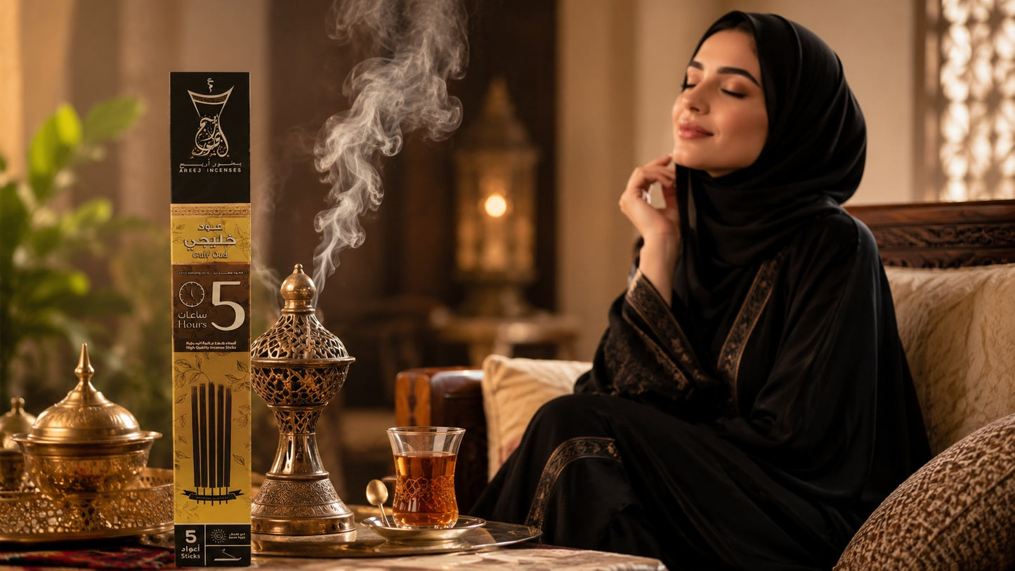 Encens AREEJ 'oud - ambiance détente raffinée