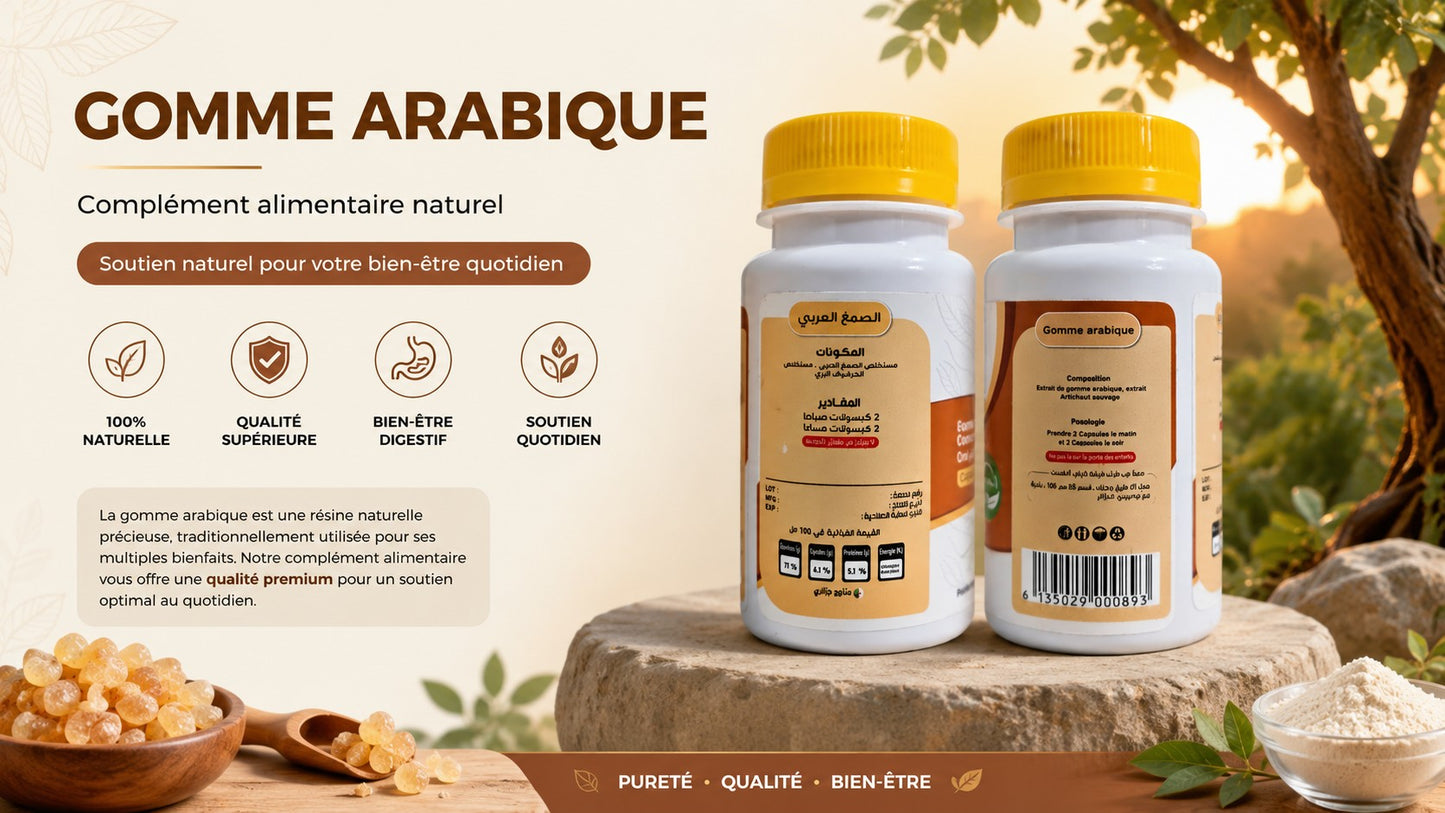 Bienfaits de la gomme arabique - fibre prébiotique, digestion