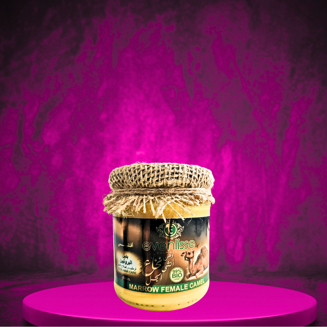 GRAISSE DE MOELLE DE CHAMELLE BIO PURE A 99% SOIN CHEVEUX