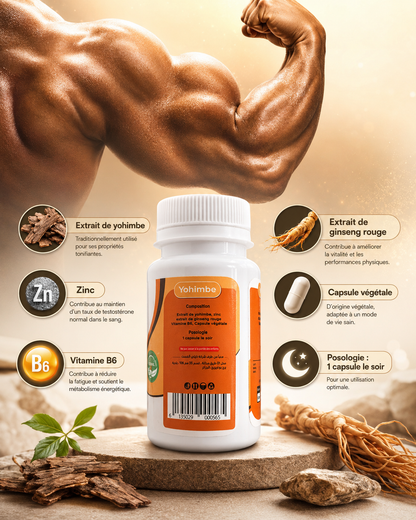 VIGOR BLACK - TONUS & VITALITE MASCULINE - 60 GELULES