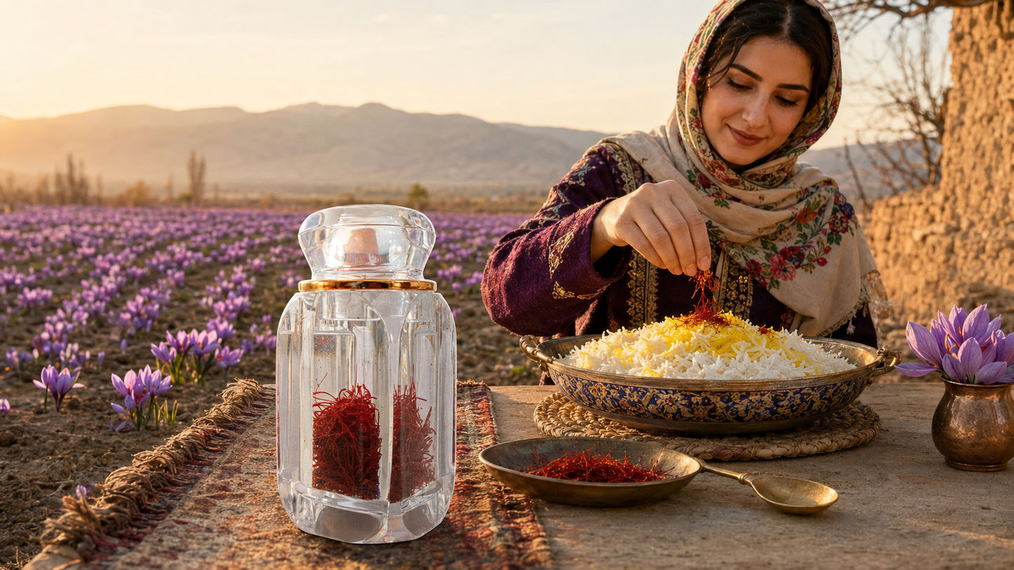 Safran iranien pur — 1 g (filaments rouges premium)