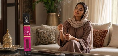 Areej – encens d'exception – coffret 5 bâtons (≈5 h) – 3 senteurs au choix