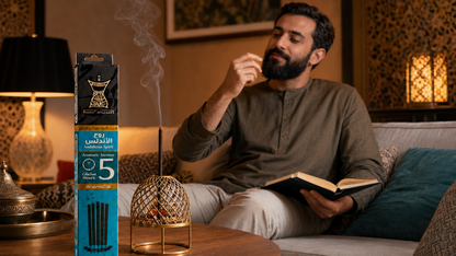 Areej – encens d'exception – coffret 5 bâtons (≈5 h) – 3 senteurs au choix