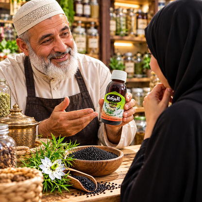AL BARAKA Huile de Habba Sawda (Nigelle) Habachi — Pure et Coranisée · 60 ml