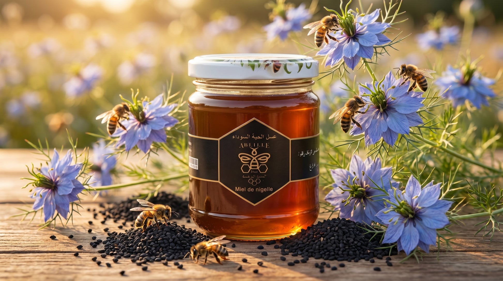 Miel de nigelle (habba sawda) – 250 g